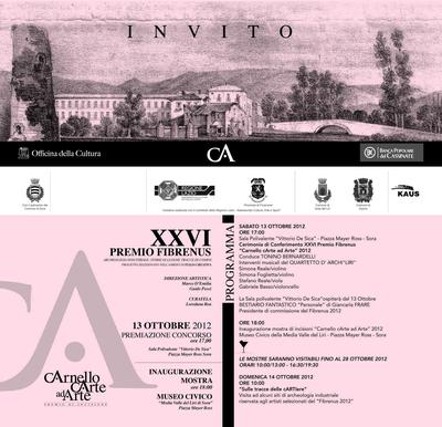 invito Premio Fibrenus 2012