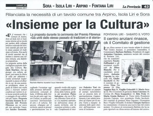 La Provincia Premio Fibrenus 2017