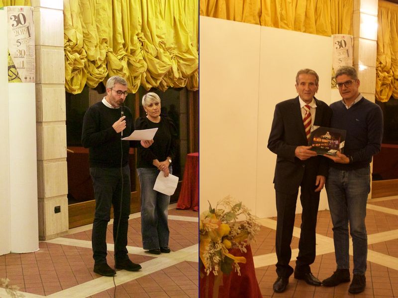 Consegna targa all'imprenditore Polsinelli