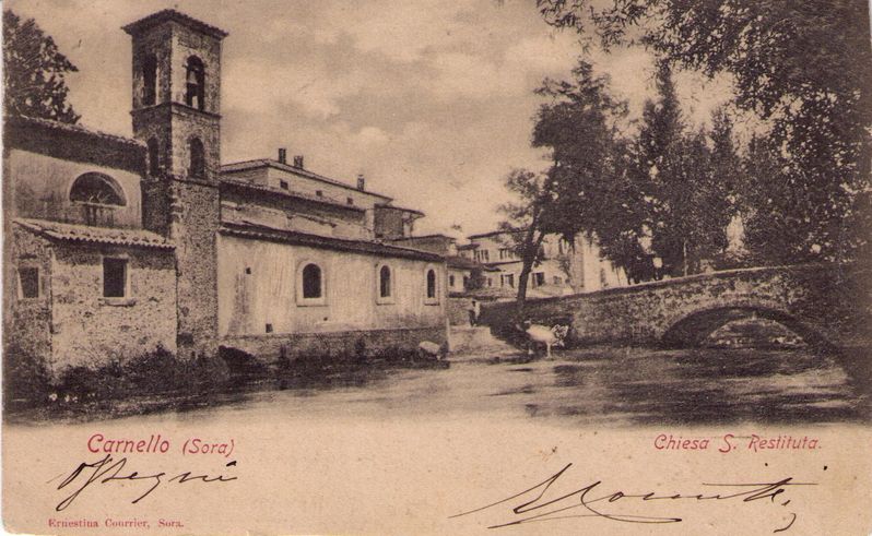 Ponte sul fiume Fibreno, 1900
